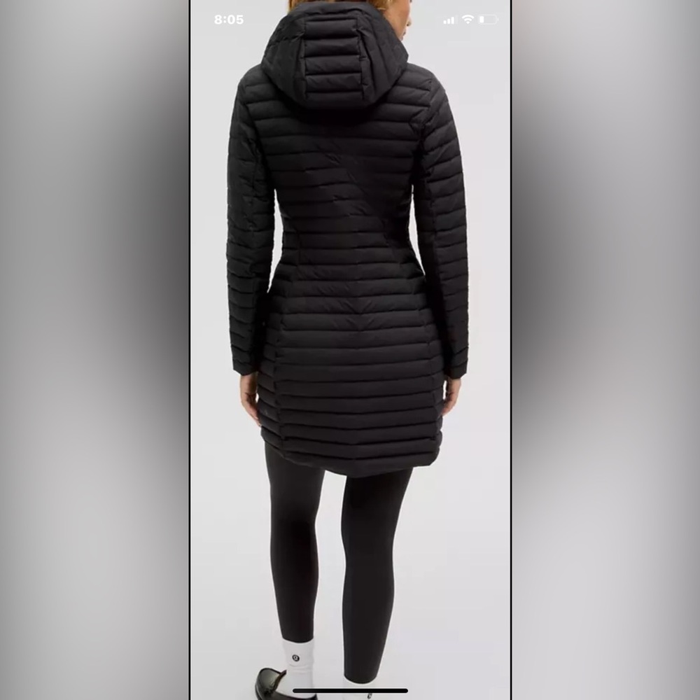 Lululemon Packing Down Long Jacket size 6